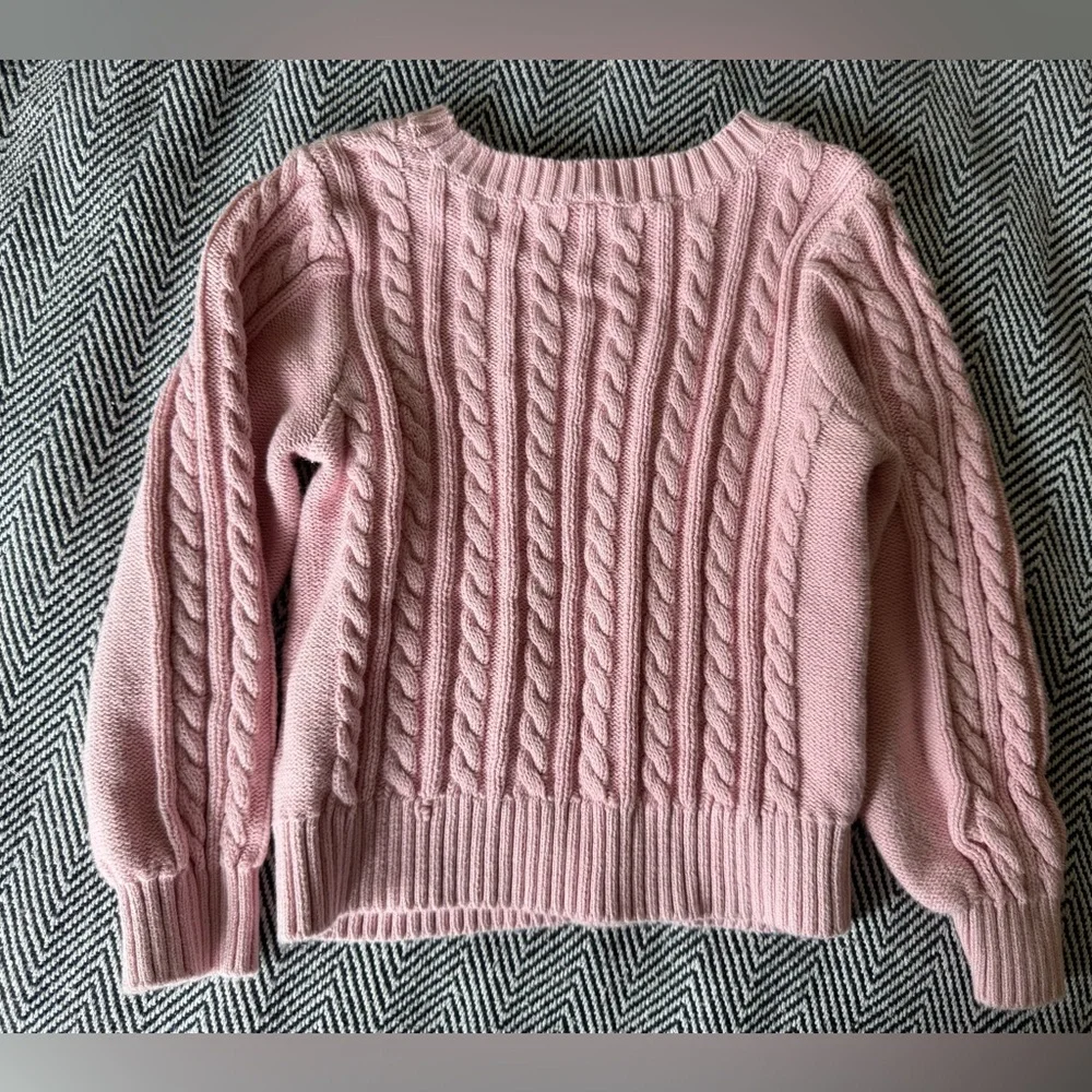 Baby GAP Cable Knit Sweater – Pink – Size 5T